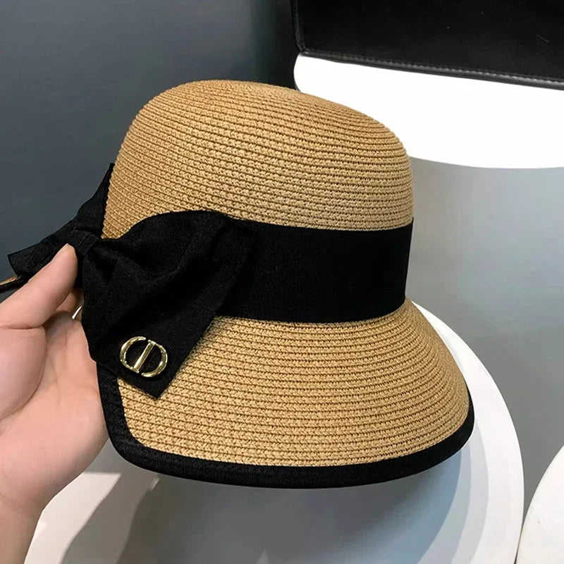 Bowknot Straw Hat